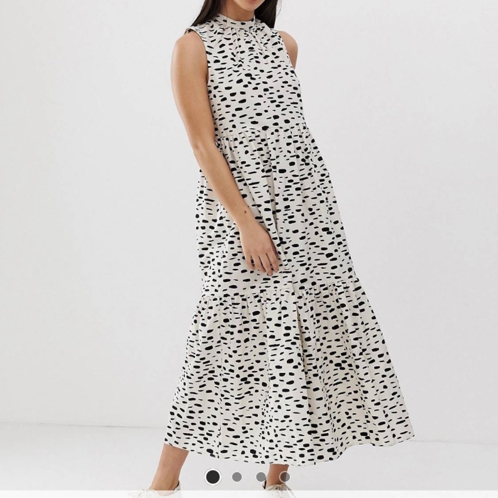 ASOS Sleeveless Tiered Midi